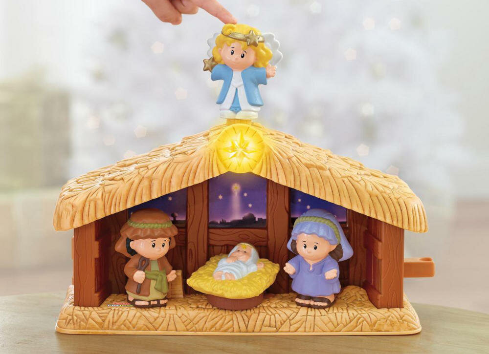 FISHER-PRICE-SZOPKA stajenka gwiazdka aniołek historia magiczna opowieść figurki
