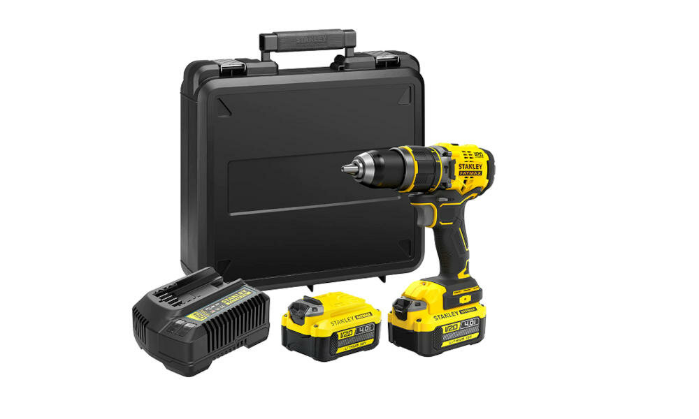 STANLEY-SFMCD721M2K-QW zestaw urządzenie dioda led ładowarka kufer transportowy instrukcja karta gwarancyjna