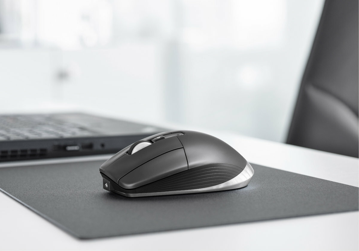 Mysz-3DCONNEXION-CadMouse-Compact-Wireless-front-skos-podkladka