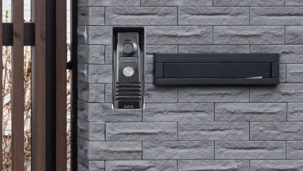 Wideodomofon EURA Atira VDP-52A3 Biały kaseta zewnetrzna VDA-10A3 wspolczynnik ochrony IP44 6 podczerwonych diod LED