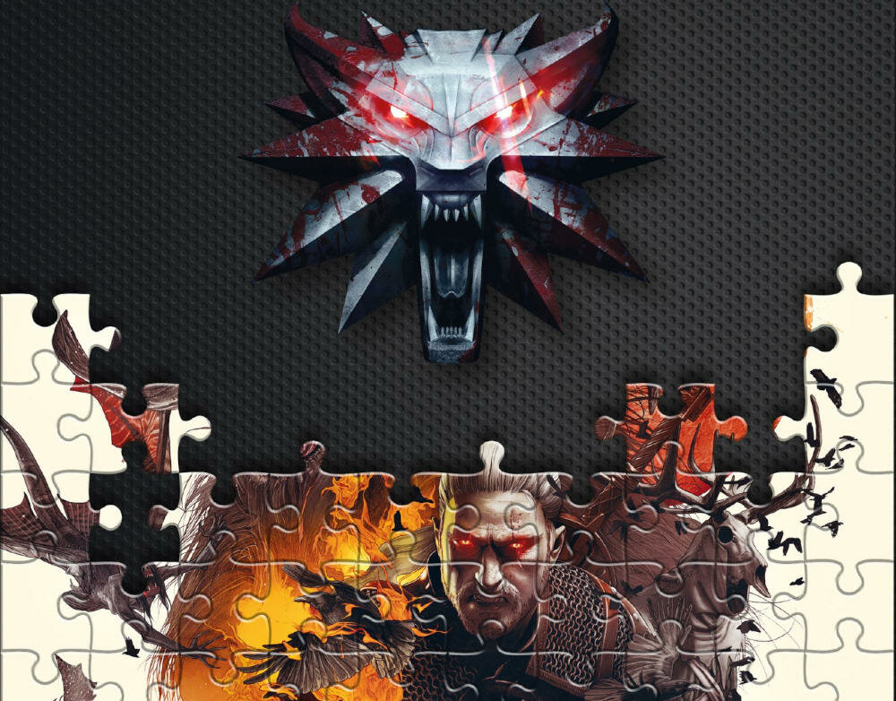 CENEGA-Wiedzmin wiedzmin gra fantastyka urodziny unikatowa kolekcja wysoka jakość technologia druk kolorystyka odporność efekt płótna redukcja odbijanie światła