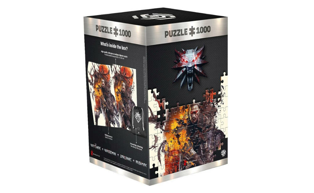 CENEGA-Wiedzmin zestaw puzzle plakat worek instrukcja karta gwarancyjna