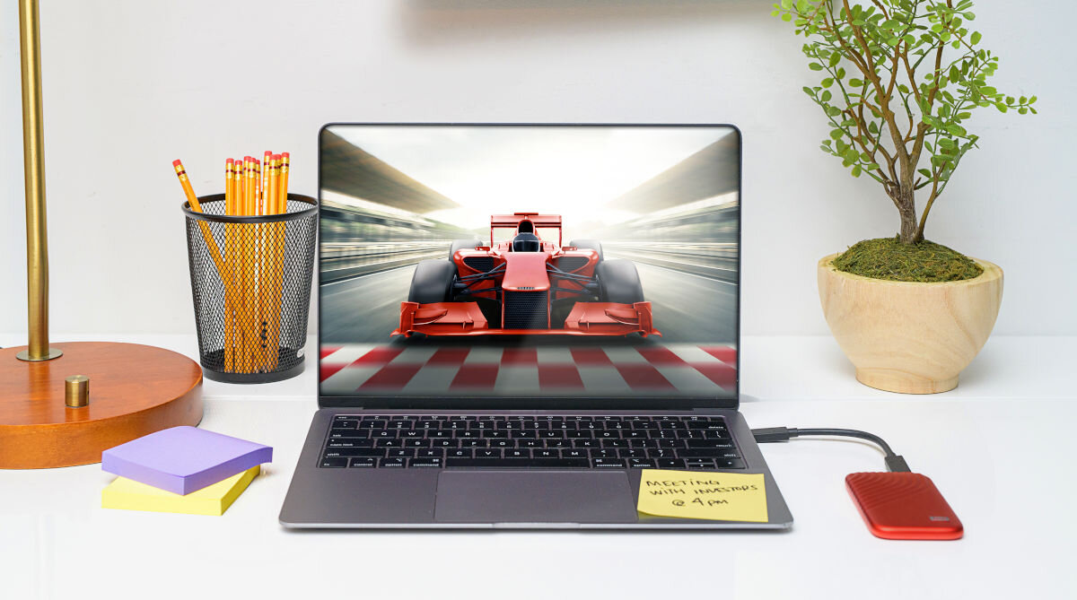 Dysk WD My Passport 2TB SSD Czerwony 1TB mnóstwo miejsca na dane kompaktowa forma