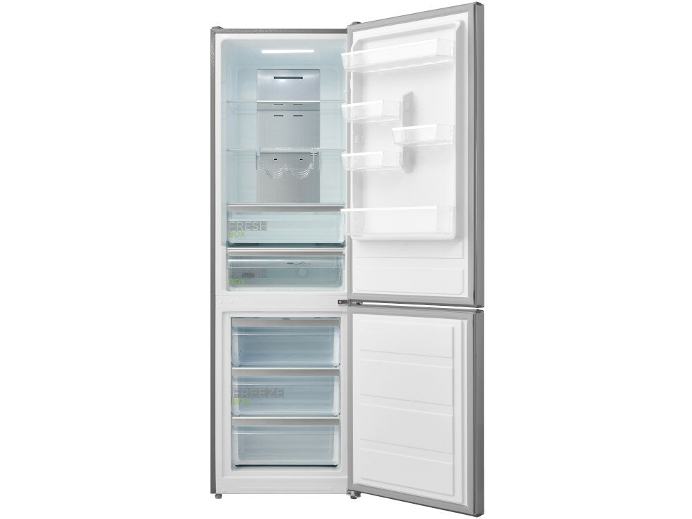 Lodówka MIDEA MDRB421FGE02L Nofrost Srebrna cicha praca