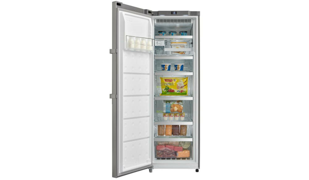 MIDEA-MDRD359FZE02 zamrażarka nowoczesna szuflady półki produkty wzornictwo detale oszczędna przyjazna środowisko