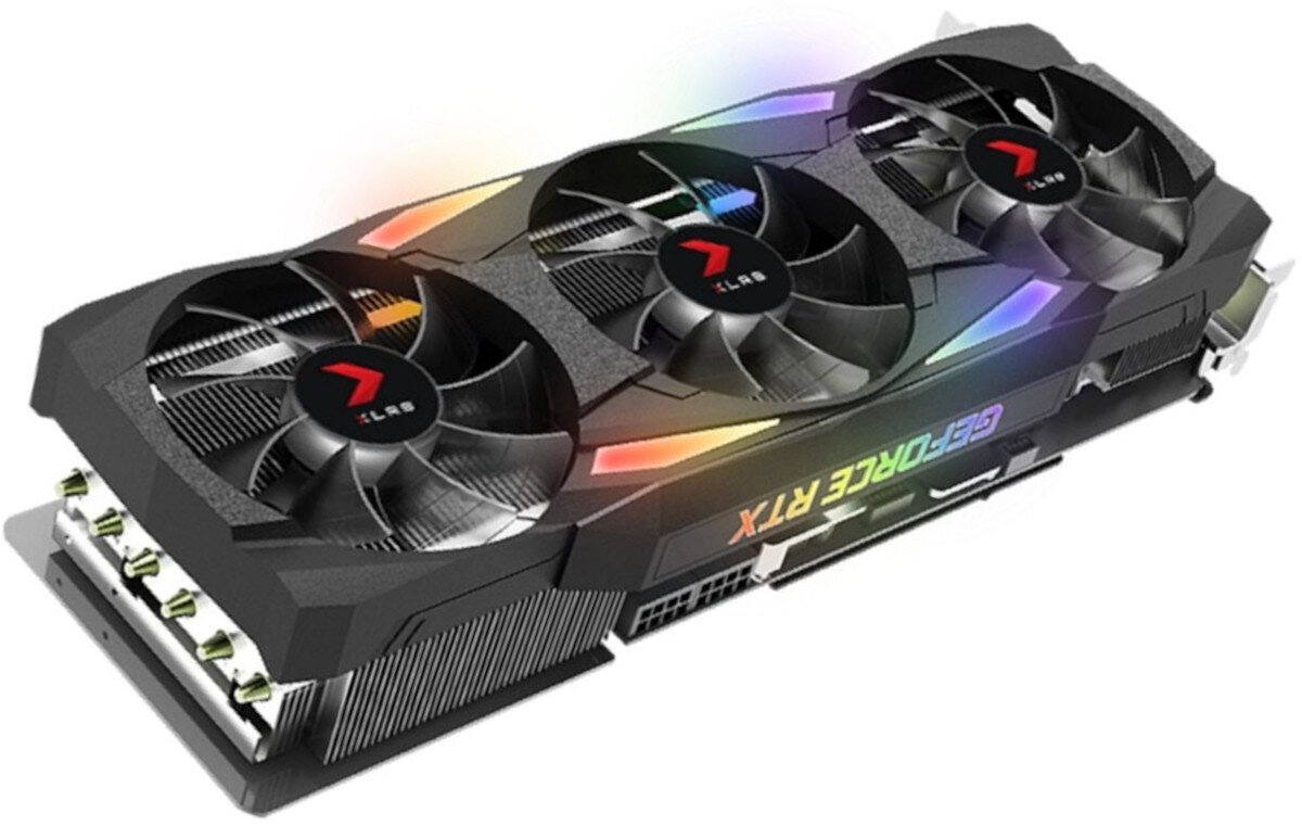 Karta graficzna PNY GeForce RTX 3080 XLR8 Epic-X RGB TF 10GB efektywne chlodzenie