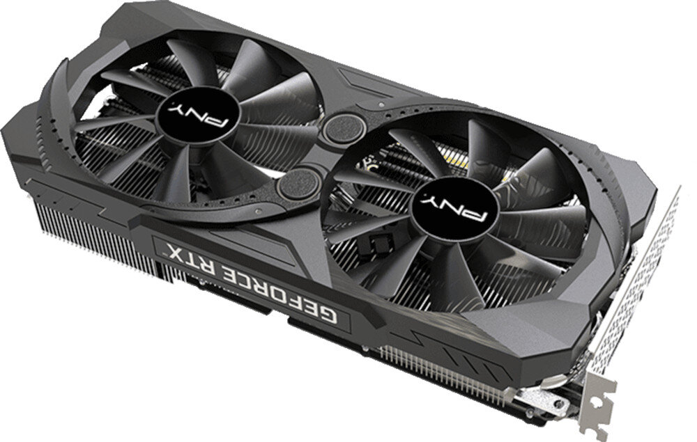 Karta graficzna PNY GeForce RTX 3070 Uprising Dual Fan 8GB efektywne chlodzenie