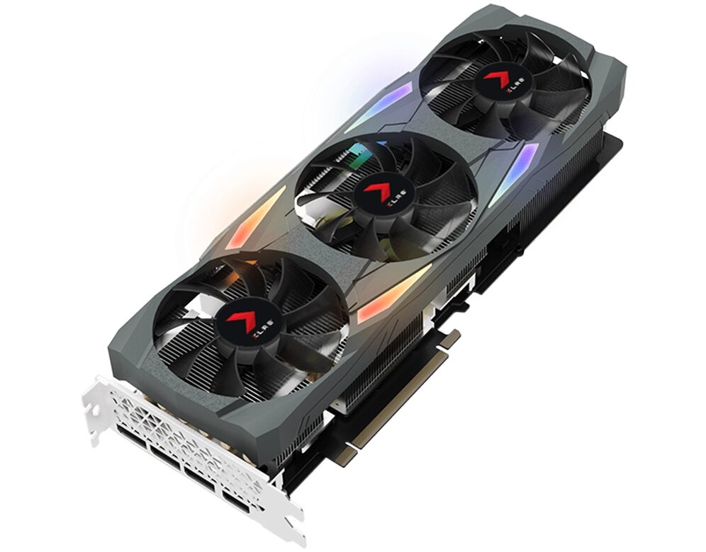 Karta graficzna PNY GeForce RTX 3090 XLR8 Gaming Uprising Epic-X 24GB - innowacyjny system chłodzenia optymalnie wykończone wentylatory aktywny układ chłodzenia