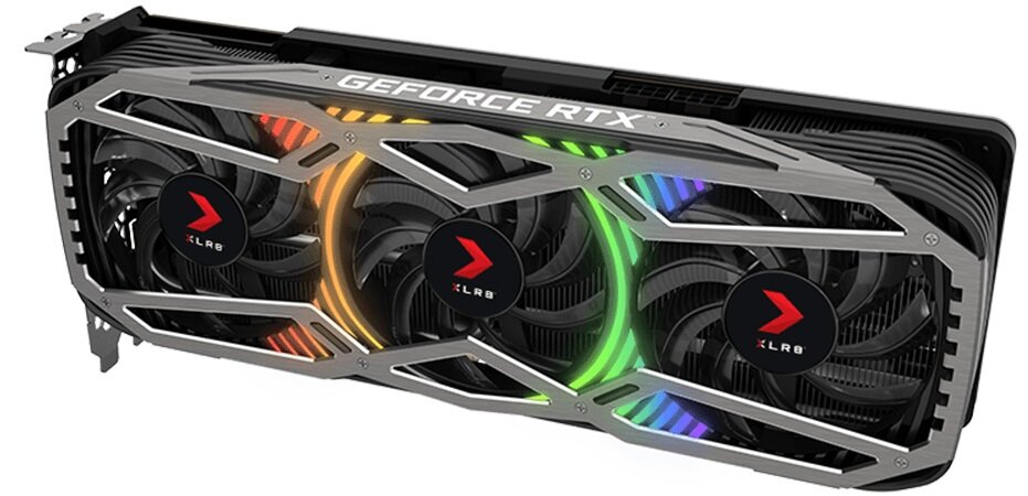 Karta graficzna PNY GeForce RTX 3080 XLR8 Gaming Revel Epic-X 10GB - innowacyjny system chłodzenia optymalnie wykończone wentylatory technologia				sztucznej inteligencji