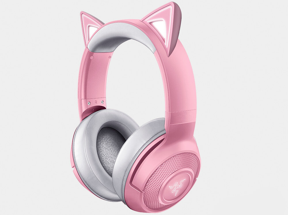 Słuchawki RAZER Kraken BT Kitty Edition design komfort lekkość dźwięk jakość wrażenia słuchowe ergonomia lekkość sport aktywność podróże czas pracy działanie akumulator