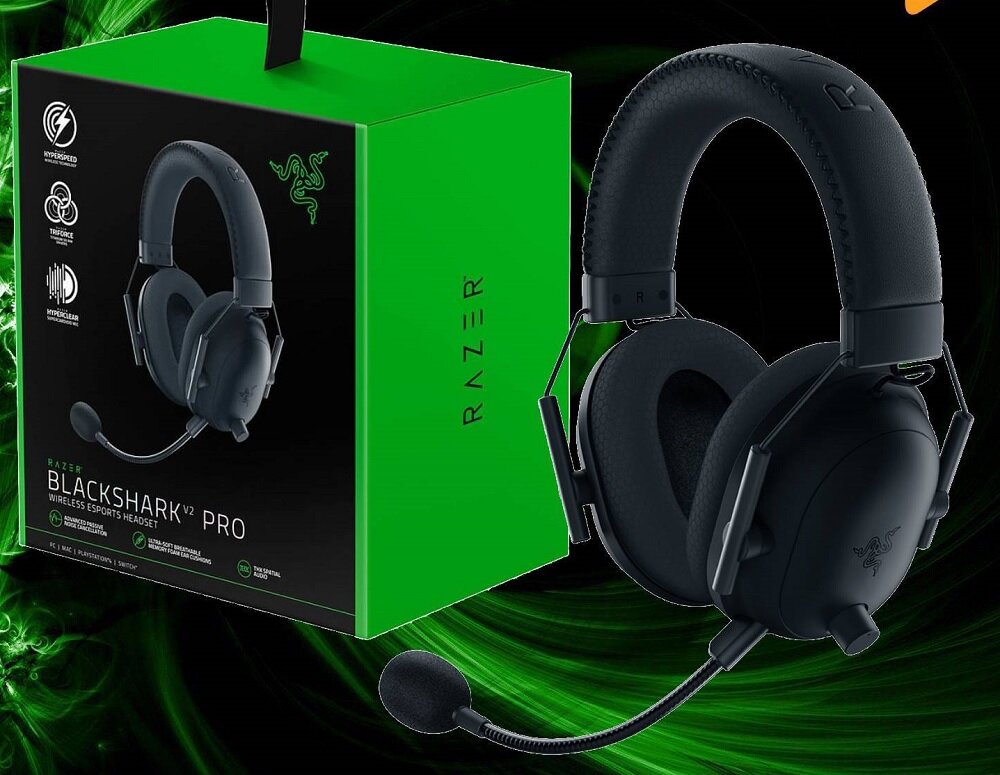 Słuchawki RAZER Blackshark V2 Pro komfortowe funkcjonalne nauszniki z pianki