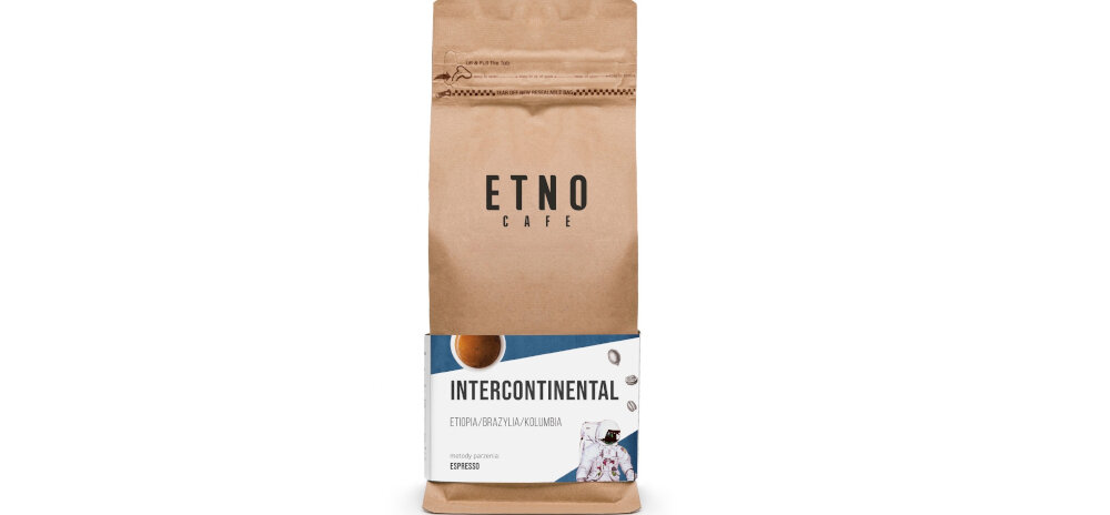 Kawa ziarnista ETNO CAFE Intercontinental Arabica 1 kg kawa uniwersalna do ekspresow kolbowych i automatycznych