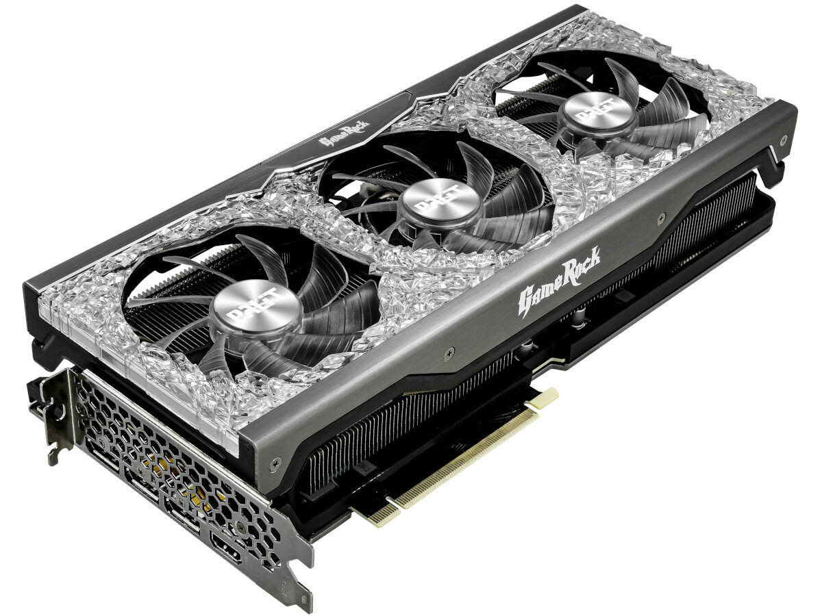 Karta graficzna PALIT GeForce RTX 3080 GameRock OC 10GB efektywne chlodzenie