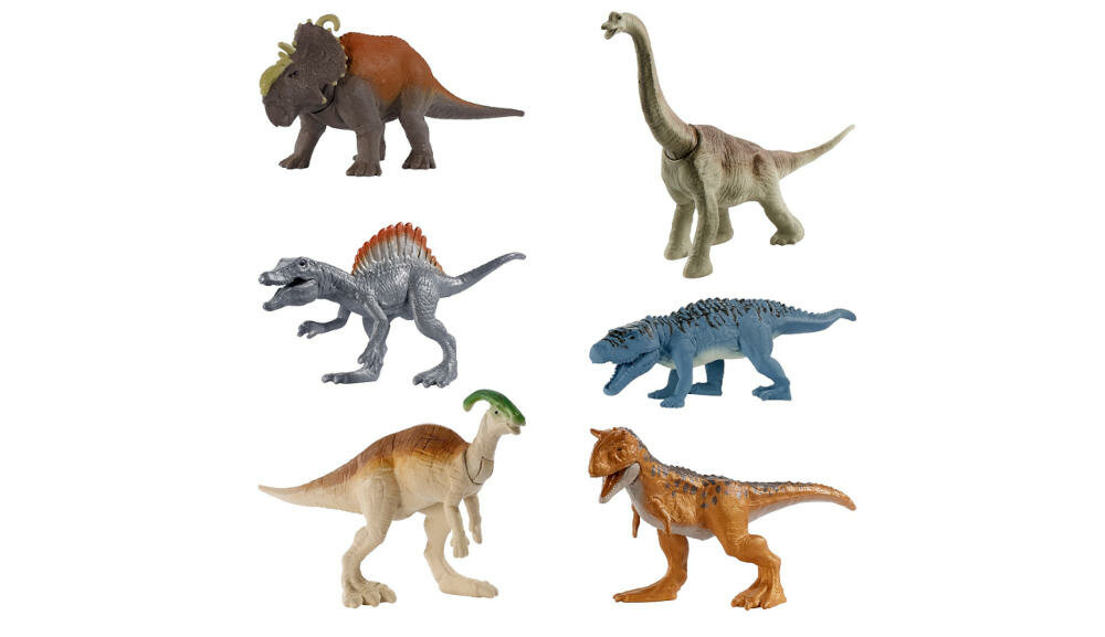 MATTEL-Jurassic-World minifugurki film sceny pojedynki dinozaury sprzedawane oddzielnie