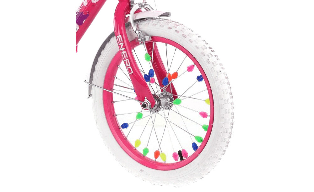 Rower dziecięcy ENERO Love Kitty 16 cali dla dziewczynki Różowy koła 16-calowe u dzieci w wieku od 4 do 8 lat błotniki