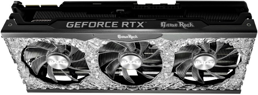 Karta graficzna PALIT GeForce RTX 3080 GameRock 10GB - wysoka wydajność NVIDIA RTX stabilność działania Real-Time Ray Tracing