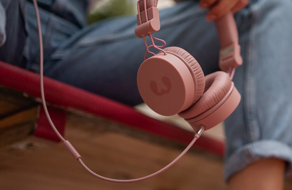 SŁUCHAWKI NAUSZNE FRESH N REBEL CAPS 2 STORM GREY CIEMNOSZARY składana konstrukcja waga