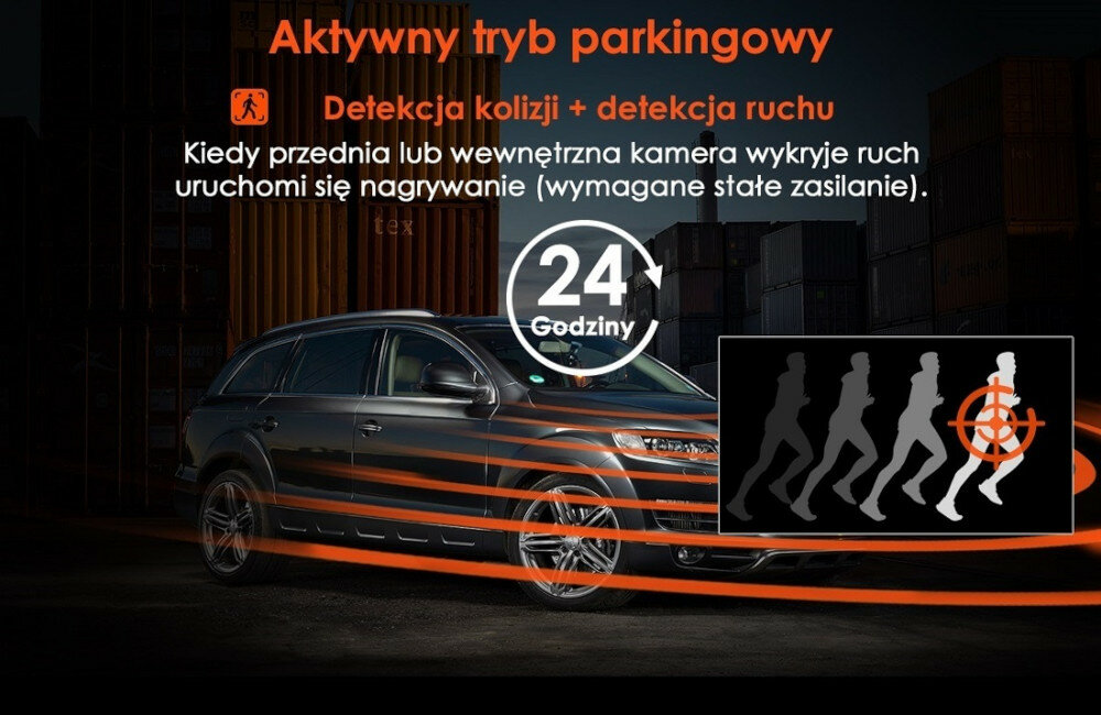 KAMERA SAMOCHODOWA VANTRUE N2S TRYB PARKOWANIA
