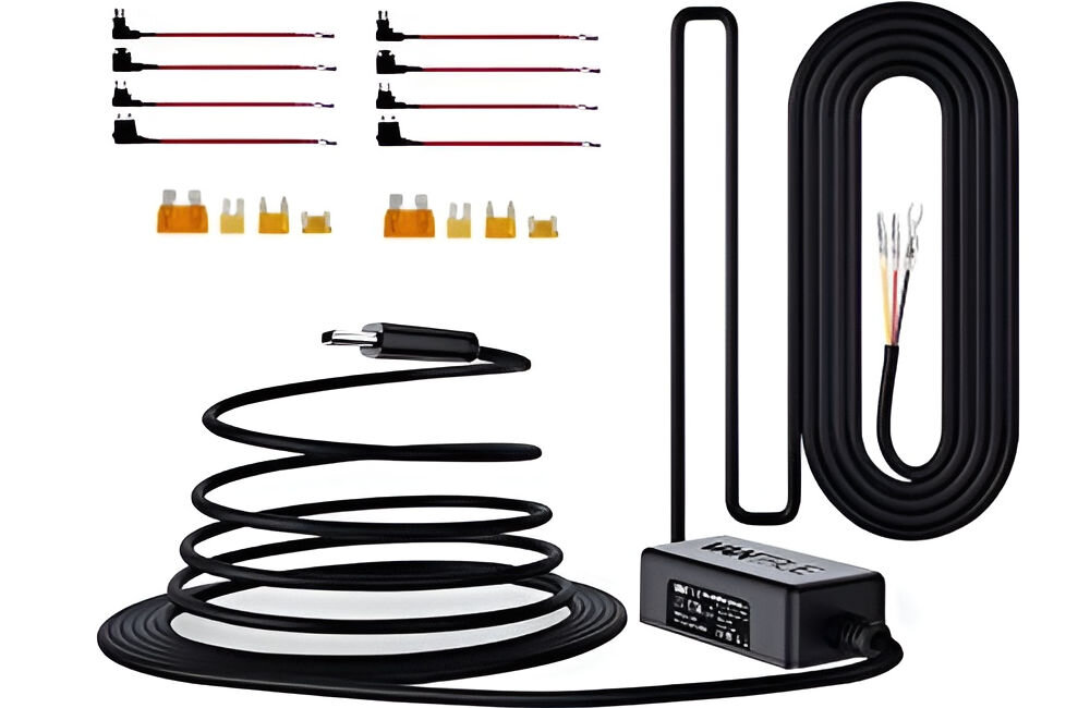 ADAPTER ZASILANIA DO KAMERY SAMOCHODOWEJ VANTRUE N4 tryb parkingowy wylaczenie automatyczne