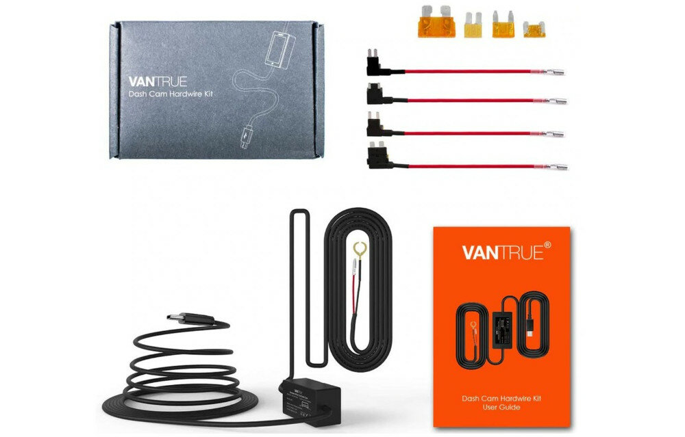 ADAPTER ZASILANIA DO KAMERY SAMOCHODOWEJ VANTRUE N4 usb c podlaczenie