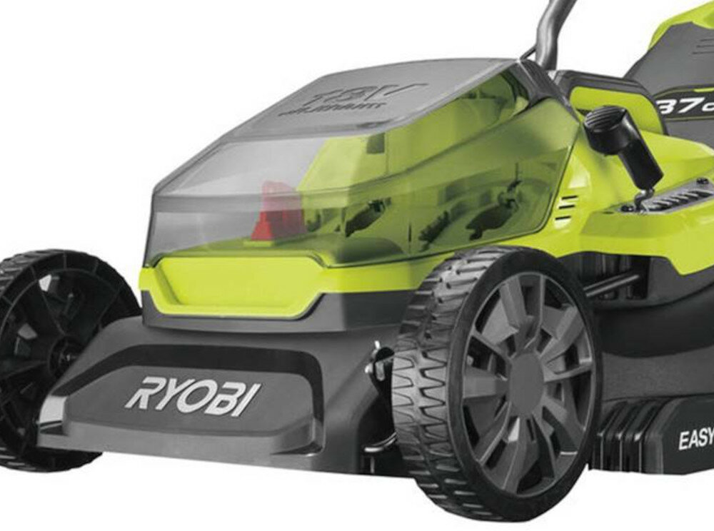 Kosiarka akumulatorowa RYOBI RY18LM37A-240 akumulator Li-ion pojemność 4 Ah napięcie 18V komfortowy kształt