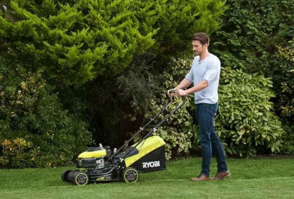 RYOBI RLM46160S kosz pojemność odporność zniszczenia duże koła wygoda koszenie proste sterowanie
