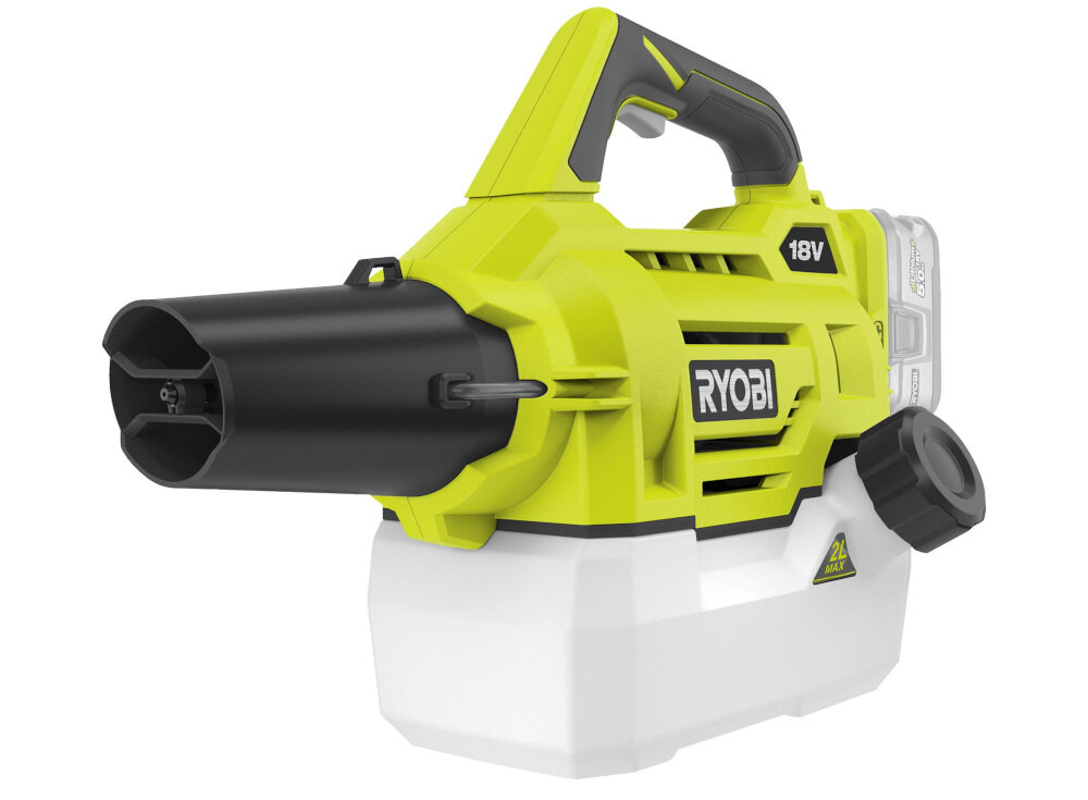 Opryskiwacz RYOBI RY18FGA-0 wymagany akumulator litowo-jonowy o napięciu 18 V usuwa konieczność pompowania model bez akumulatora i ładowarki