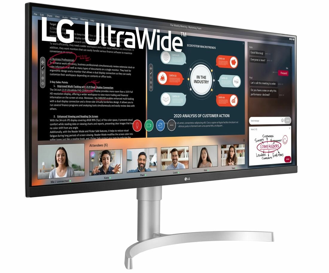 Monitor LG UltraWide 34WN650-B 29 2560x1080px IPS - wyraźny obraz