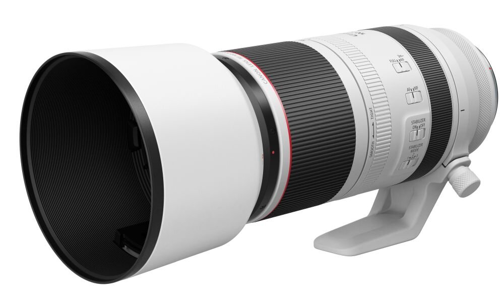 Obiektyw CANON RF 100-500 mm f-4.5-7.1 L IS USM ogniskowa przysłona ostrość pierścienie optyka soczewki powłoki montaż bagnet światło jasność zoom filtry waga
