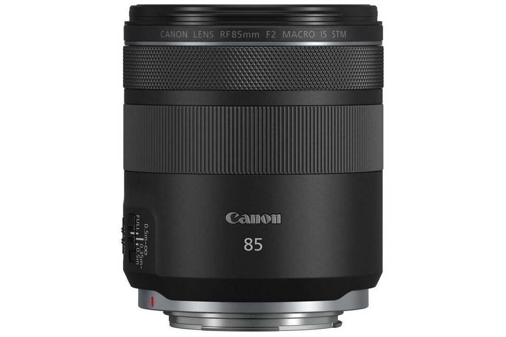Obiektyw CANON RF 85mm f-2 Macro IS STM optyka soczewki af autofocus przysłona ogniskowa bagnet montaż
