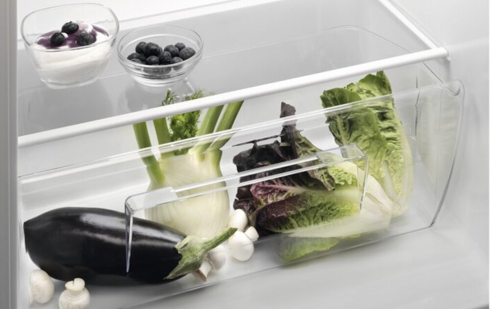 ELECTROLUX-LTB1AF24W0 lodówka przechowywanie szuflada wygoda owoce warzywa