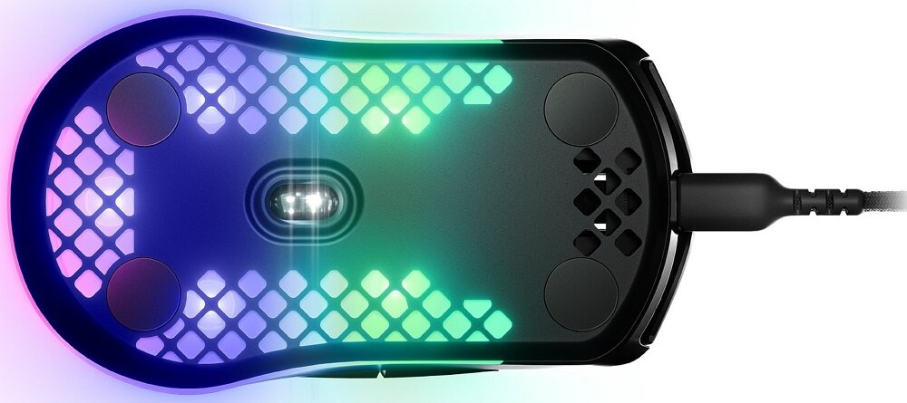 Mysz STEELSERIES Aerox 3 - sensor optyczny TrueMoveAir 18000 DPI uniwersalność precyzja działania
