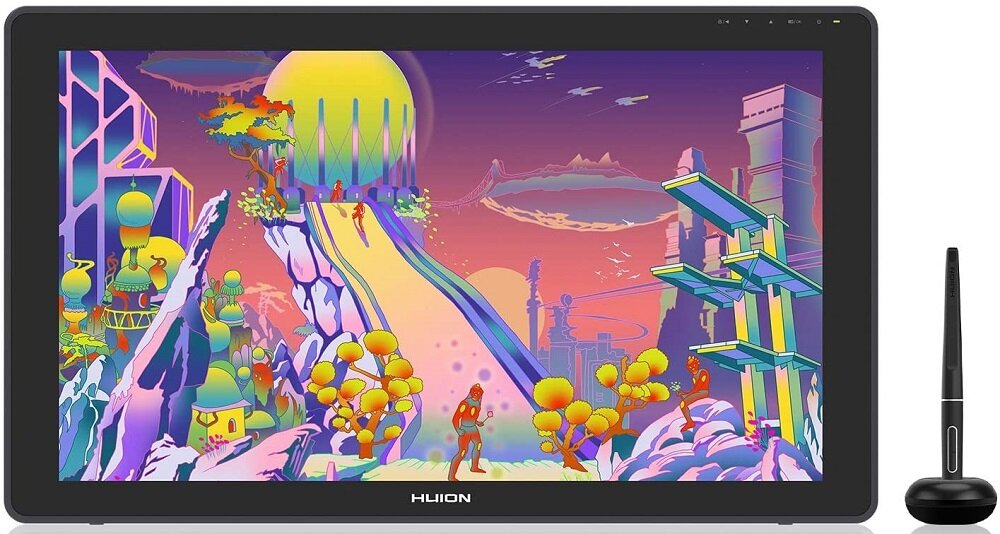 Tablet graficzny HUION Kamvas 22 dwadzieścia programowalnych przycisków dla lewo i prawo ręcznych