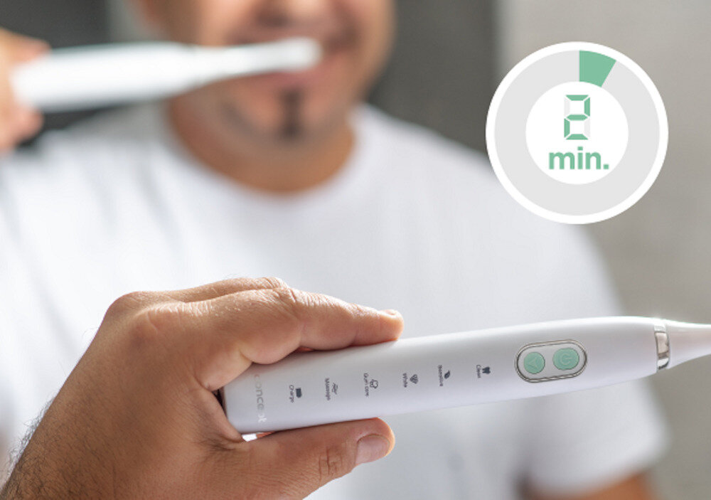 Szczoteczka soniczna CONCEPT ZK4010 timer podzial czas kontrola czyszcznie czesci