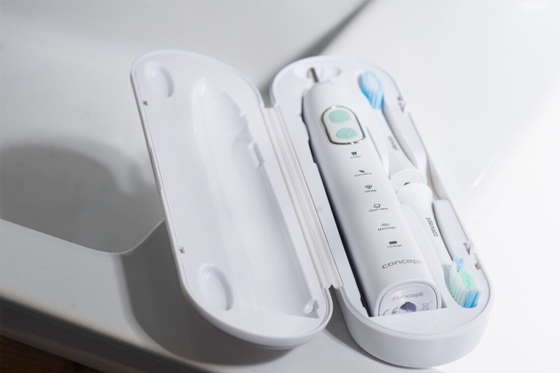 Szczoteczka soniczna CONCEPT ZK4010 Łatwe przechowywanie etui