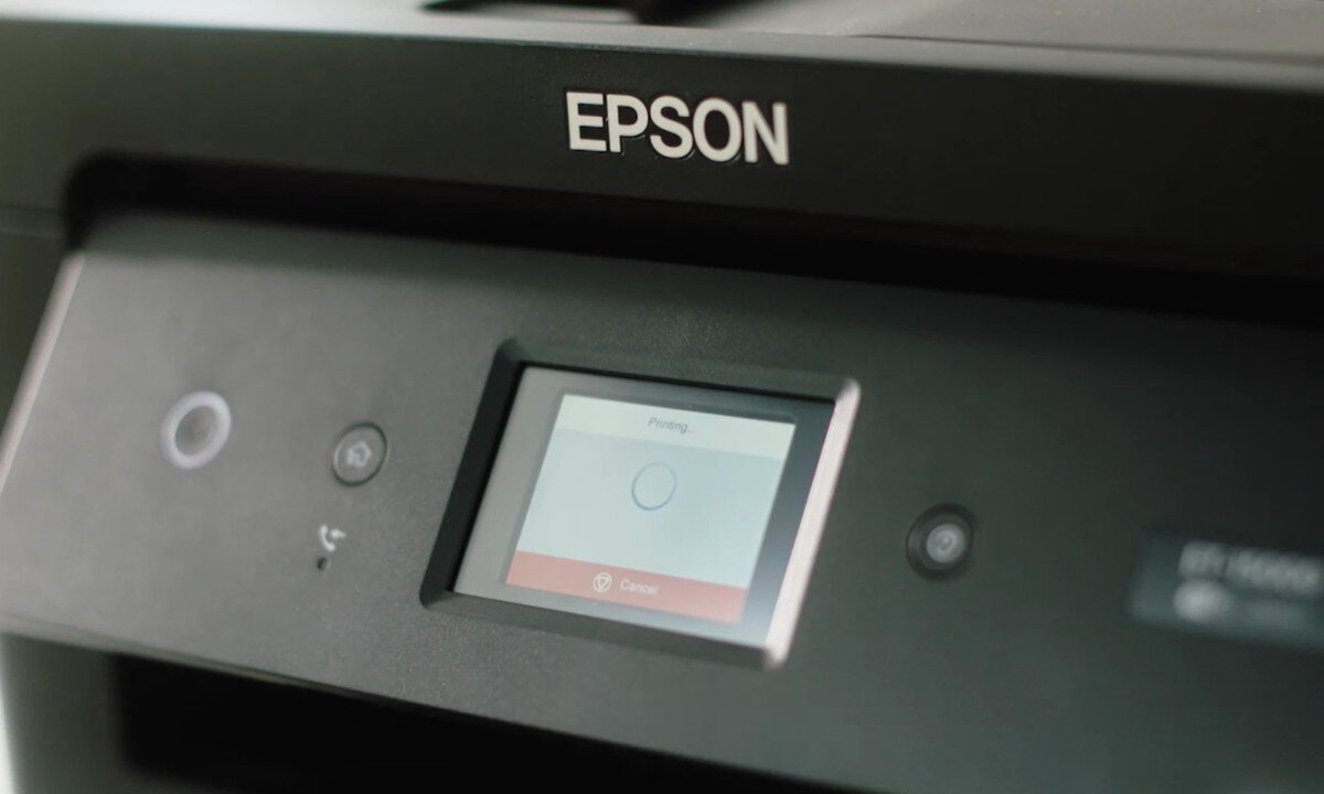 Drukarka EPSON EcoTank L11160 wyświetlacz informacje komunikaty