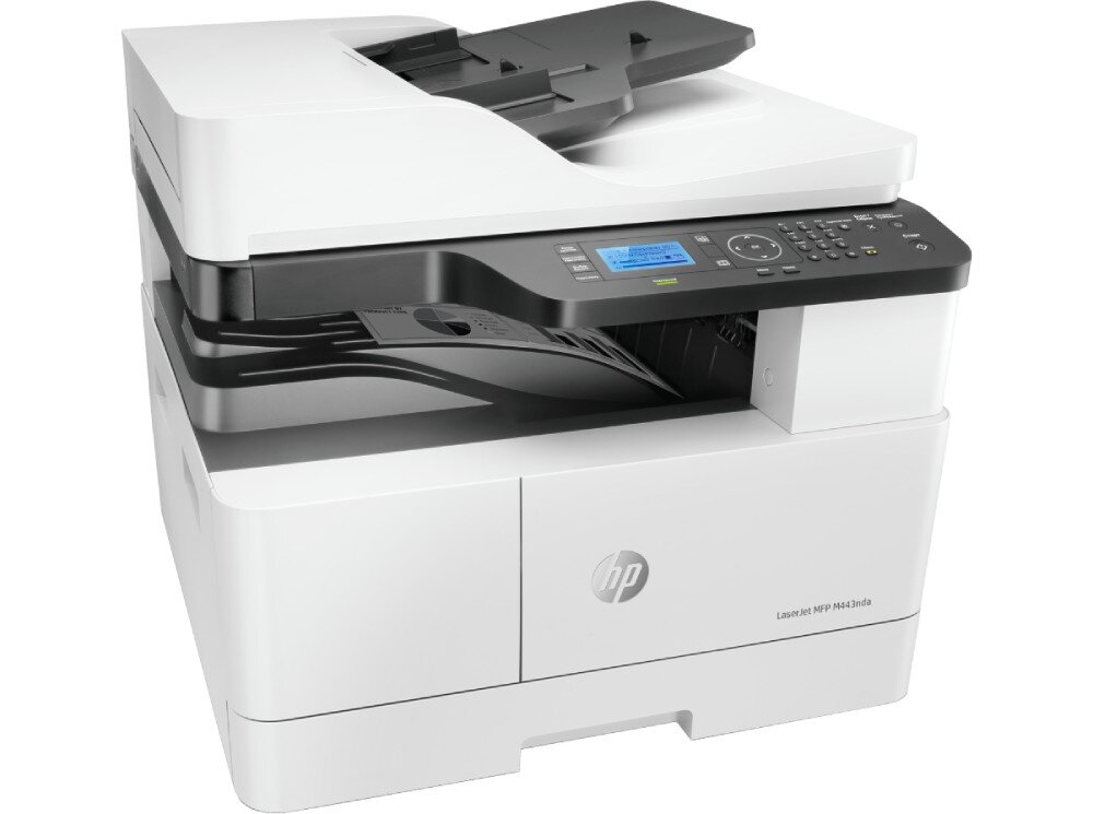 Urządzenie wielofunkcyjne HP LaserJet MFP M443nda Automatyczny druk dwustronny wygląd opis