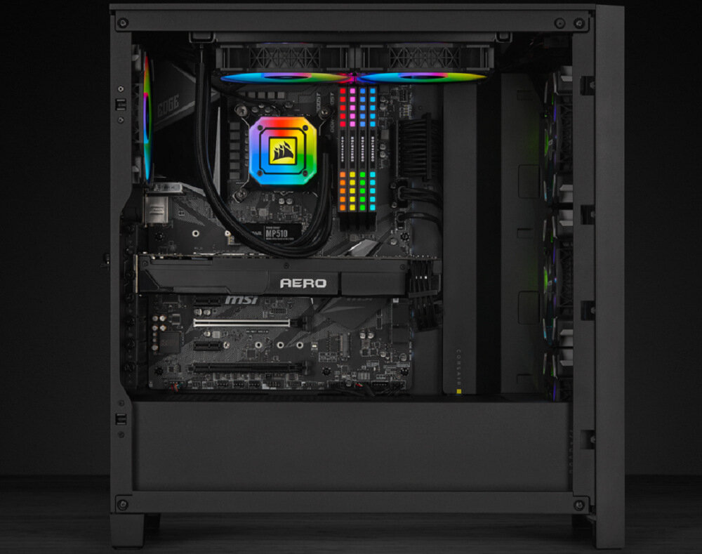 Chłodzenie wodne CORSAIR iCUE H100i Elite Capellix - obudowa