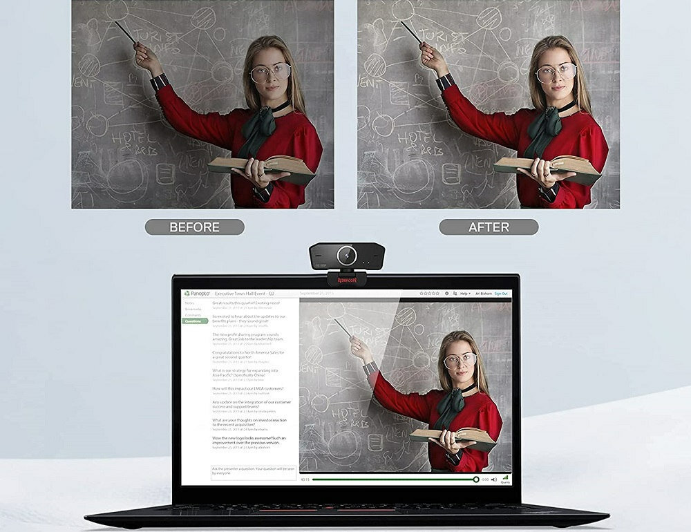 Kamera internetowa REDRAGON Apex GW900 - funkcje interfejsu