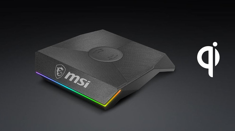 Stojak na słuchawki MSI Immerse HS01 Combo certyfikat qi