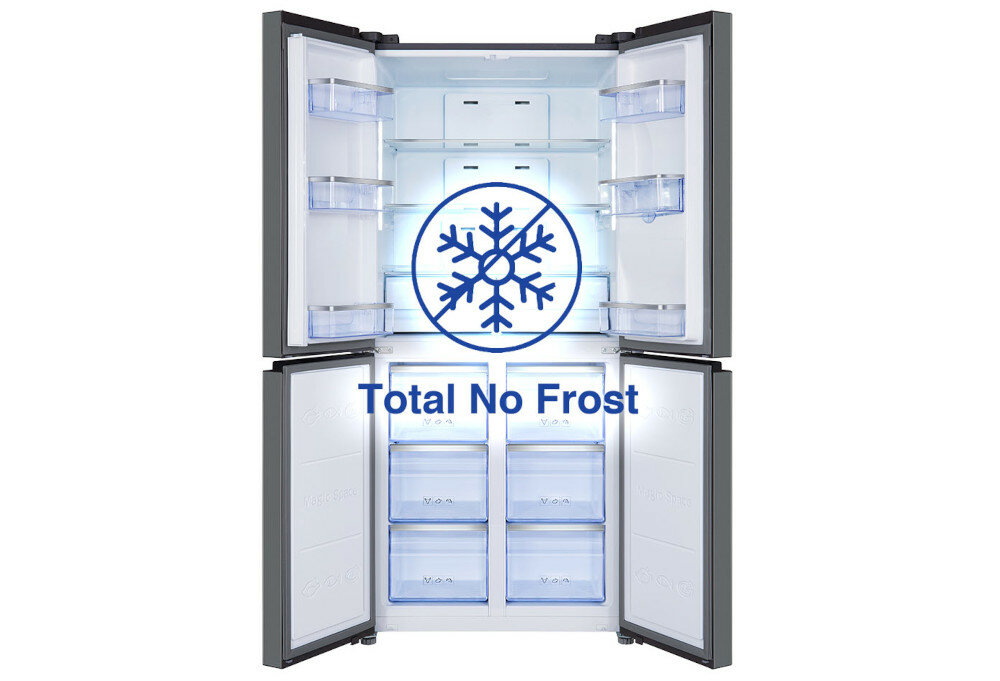 Lodówka TCL RP466CXF0 Nofrost Srebrna No Frost