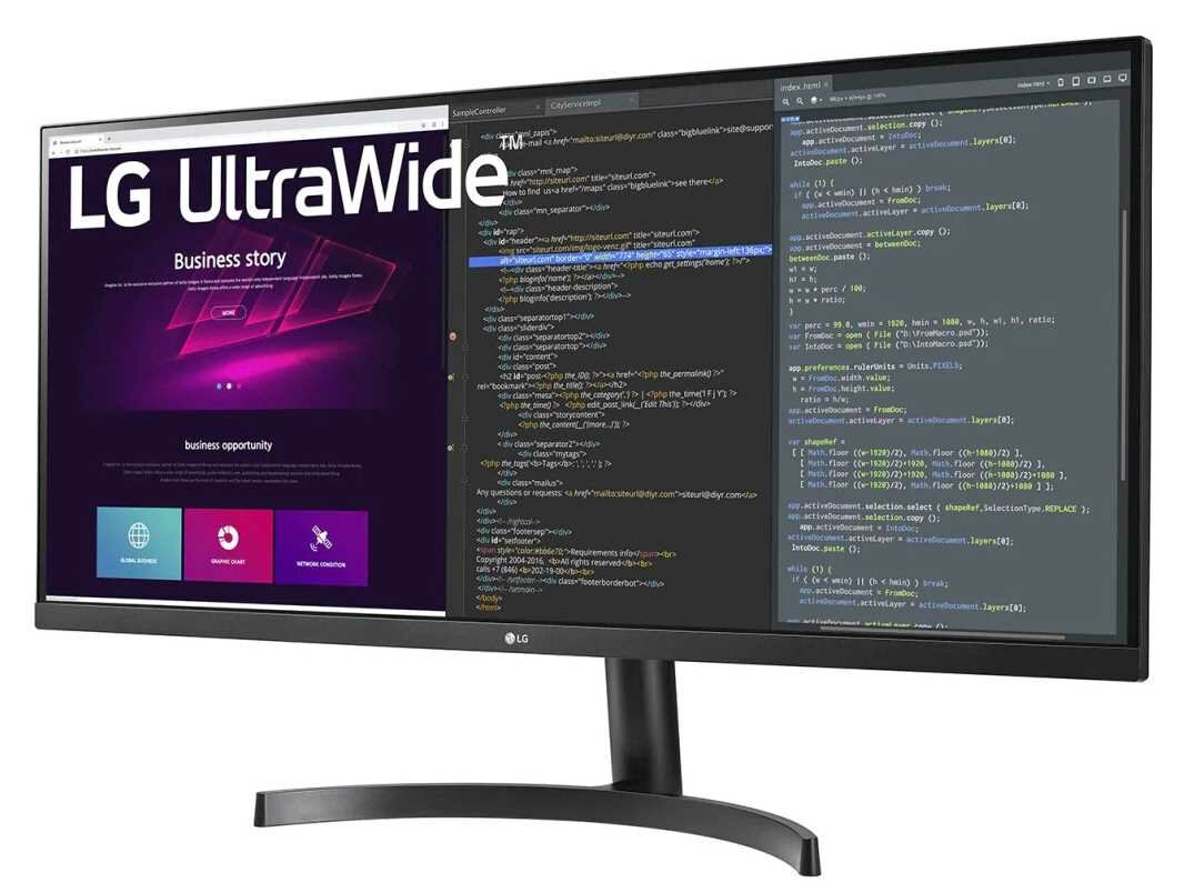 Monitor LG 34WN700 34 3440x1440px IPS - Niewielkie wymiary