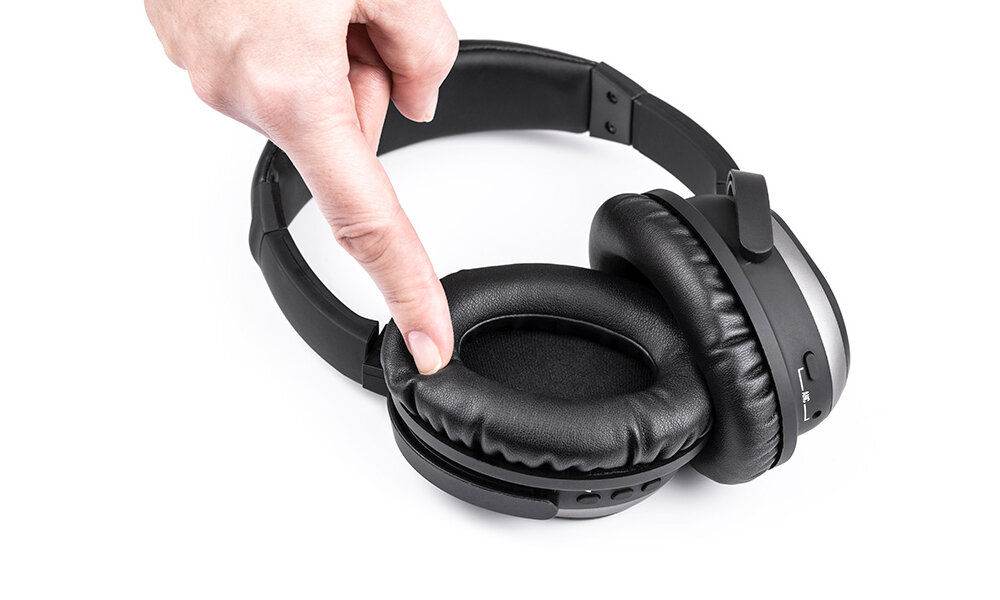 SŁUCHAWKI BLUETOOTH TRACER STILLO ANC NAUSZNE CZARNE dźwięk pasmo przenoszenia przetworniki