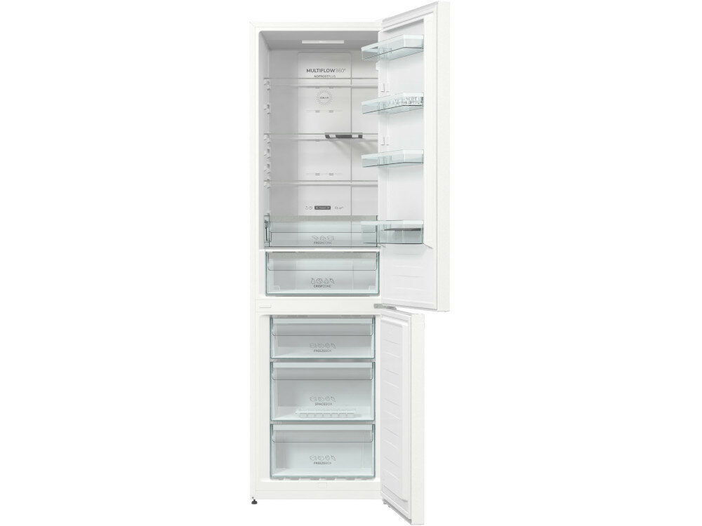 Lodówka GORENJE NRK6201SYBK Nofrost biala Simplicity slot in otwieranie drzwi kat prosty