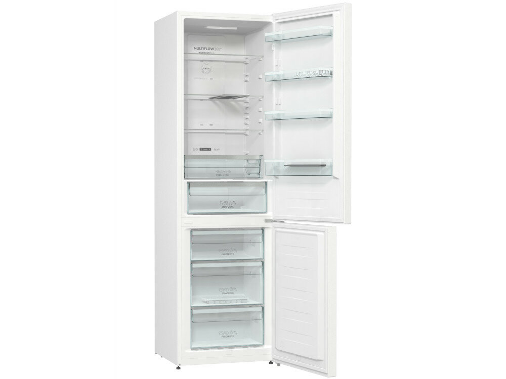 Lodówka GORENJE NRK6201SYBK Nofrost biala Simplicity eco mode tryb oszczedny alarm otwartych drzwi