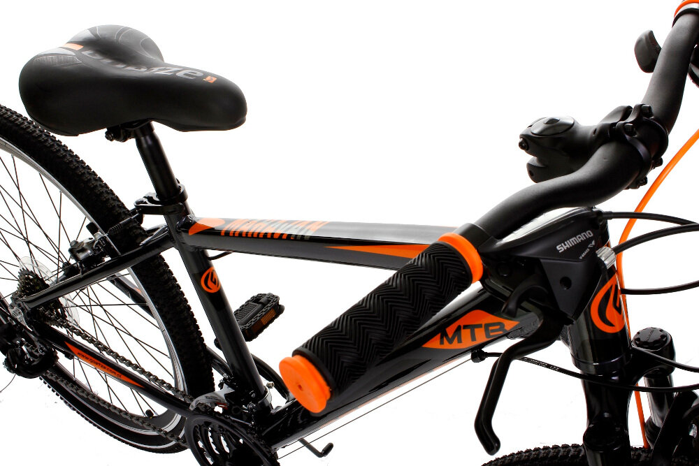 Rower górski MTB GOETZE Mahavan 2T M15 Czarno-pomaranczowy hamulec przedni