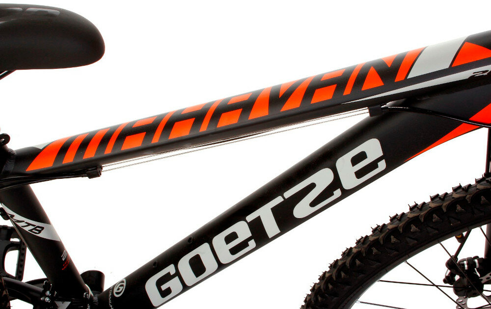 Rower górski MTB GOETZE Mahavan 2T M15 Czarno-pomarańczowy  rama
