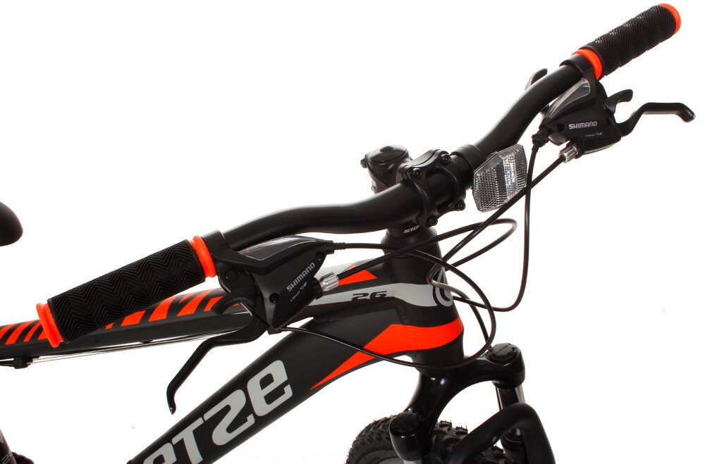 Rower górski MTB GOETZE Mahavan 2T M15 Czarno-pomarańczowy  hamulec przedni