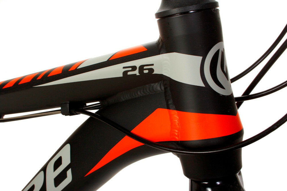 Rower górski MTB GOETZE Mahavan 2T M15 Czarno-pomarańczowy  kierownica wspornik