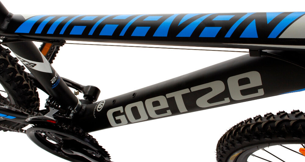 Rower górski MTB GOETZE Mahavan 2T M15 Czarno-niebieski rama